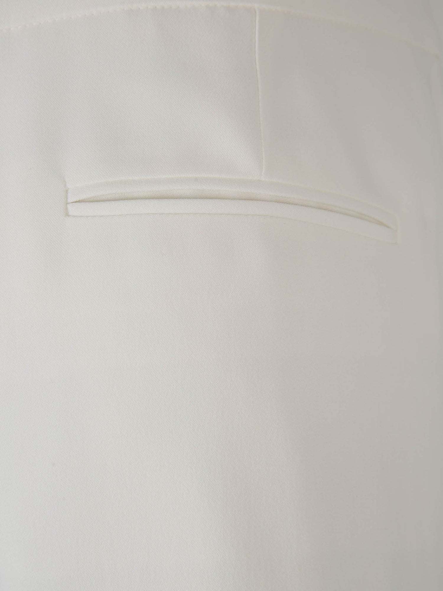 Outlet online Alexander McQueen Mujer Pantalones Crepé Leaf color Marfil sku 761-003299 01 - Foto 5