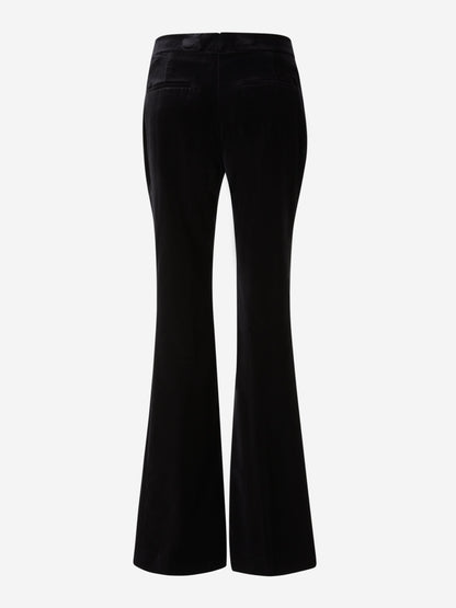 Outlet online Tom Ford Mujer Pantalones Bootcut Terciopelo color Negro sku 761-003307 01 - Foto 2