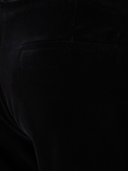 Outlet online Tom Ford Mujer Pantalones Bootcut Terciopelo color Negro sku 761-003307 01 - Foto 4