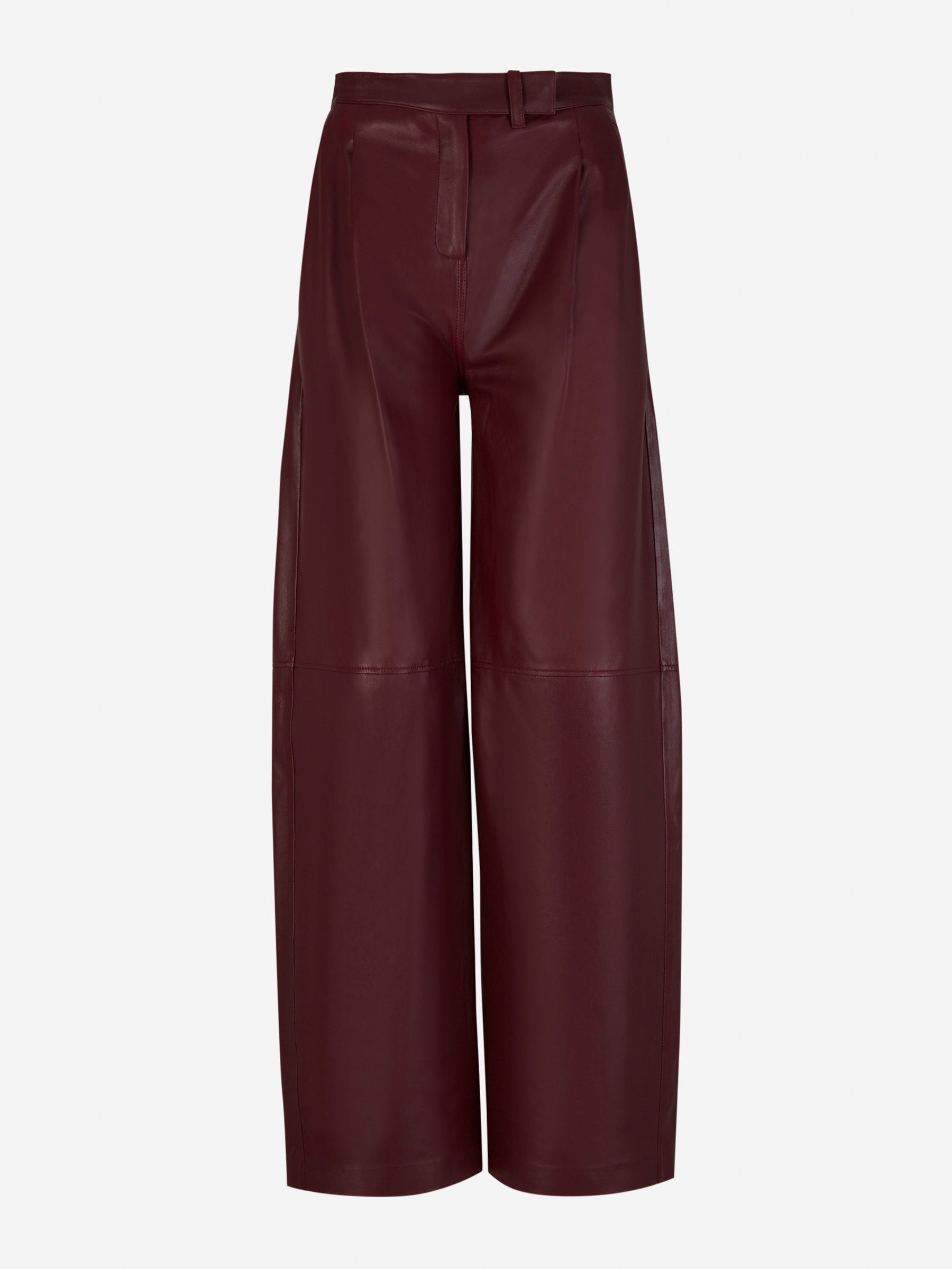 Outlet online Dorothee Schumacher Mujer Pantalones Plisados Piel color Burdeos sku 761-003336 01 - Foto 1
