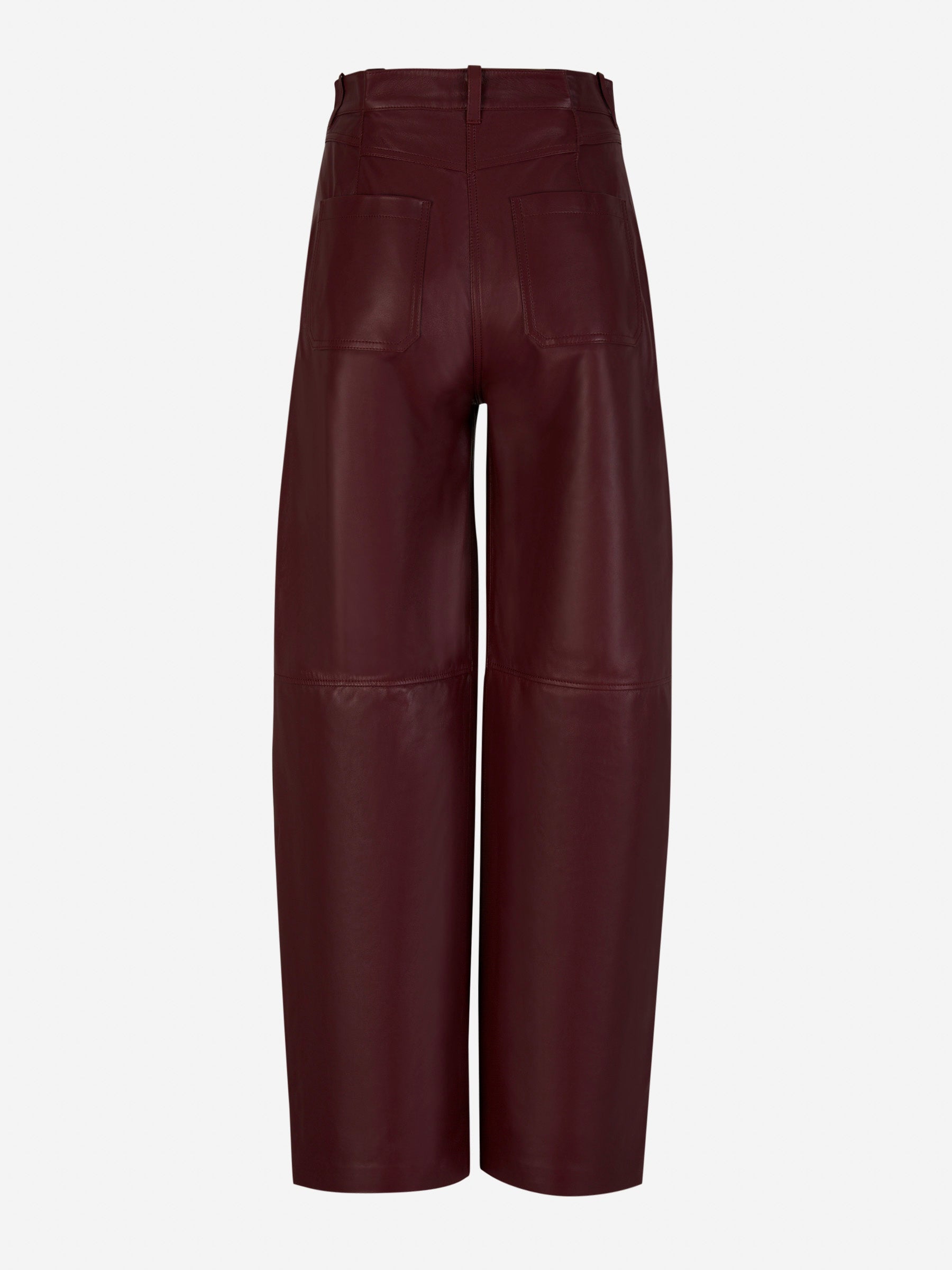 Outlet online Dorothee Schumacher Mujer Pantalones Plisados Piel color Burdeos sku 761-003336 01 - Foto 3