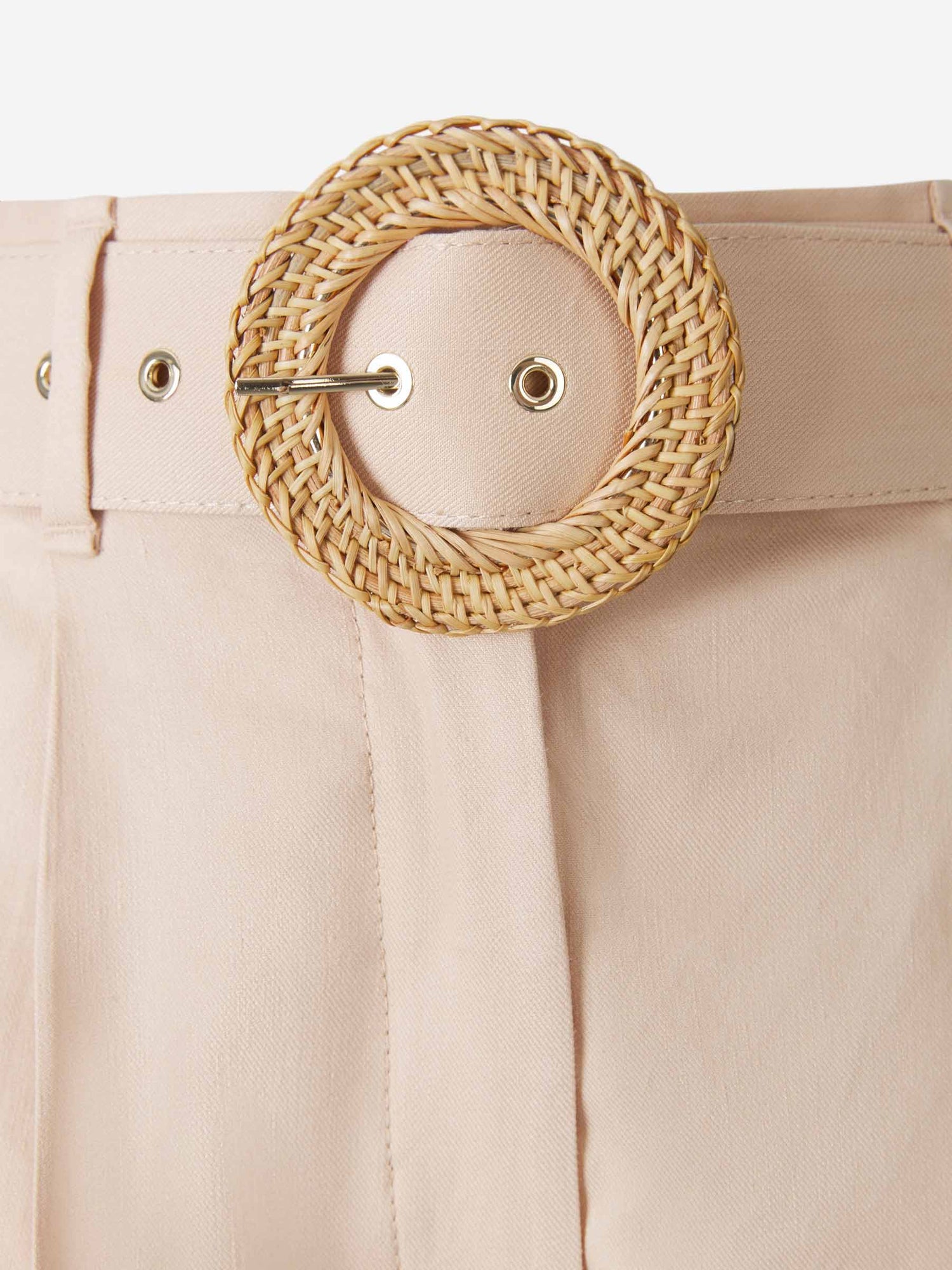 Zimmermann Shorts Cinturón Lino color Crema sku 762-000362 01 - Foto 4