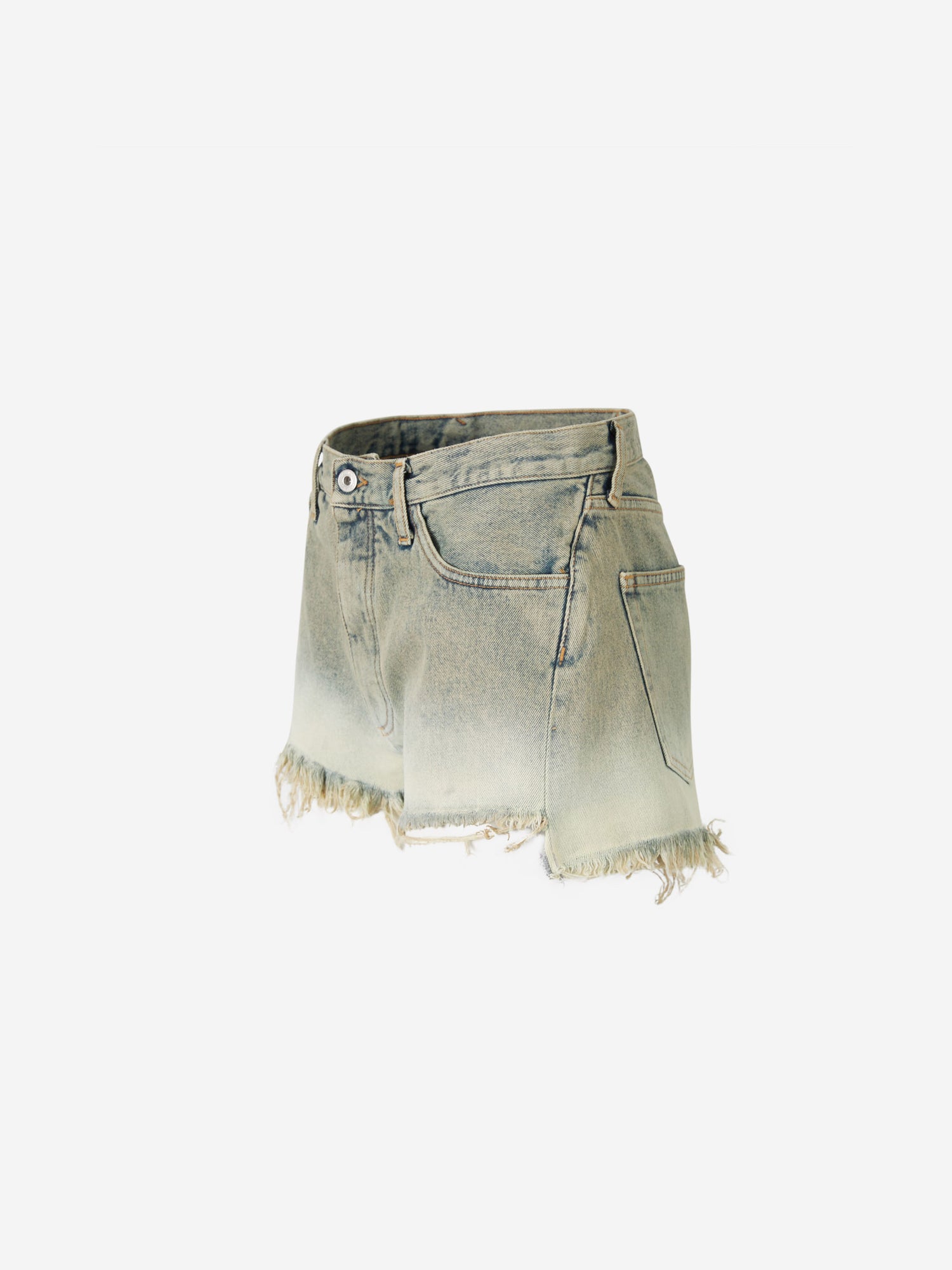 Off-White Shorts Denim Twisted color Azul Denim sku 762-000390 01 - Foto 2