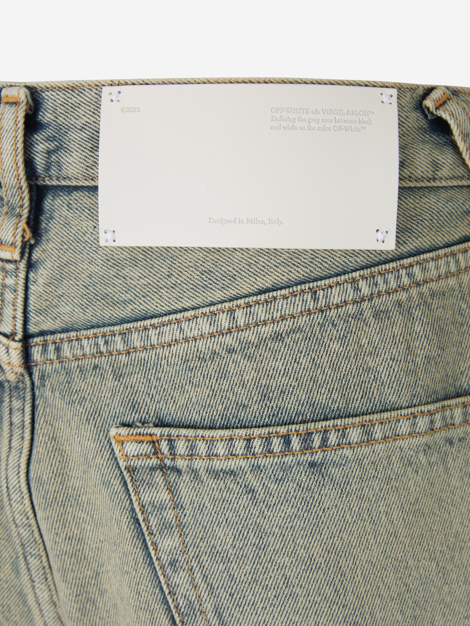 Off-White Shorts Denim Twisted color Azul Denim sku 762-000390 01 - Foto 5