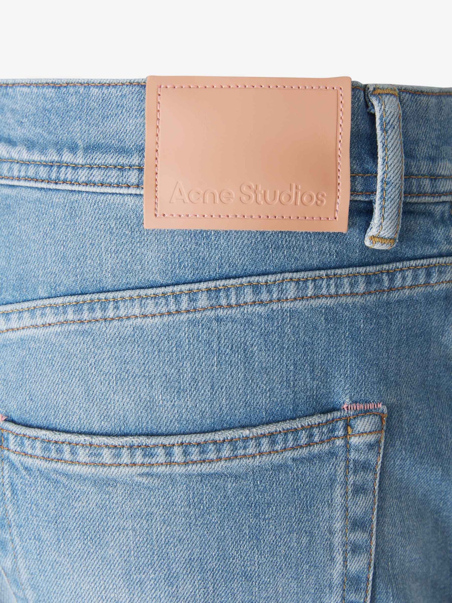 Acne Studios Jeans Straight Fit color Azul Denim sku 763-001247 01 - Foto 4
