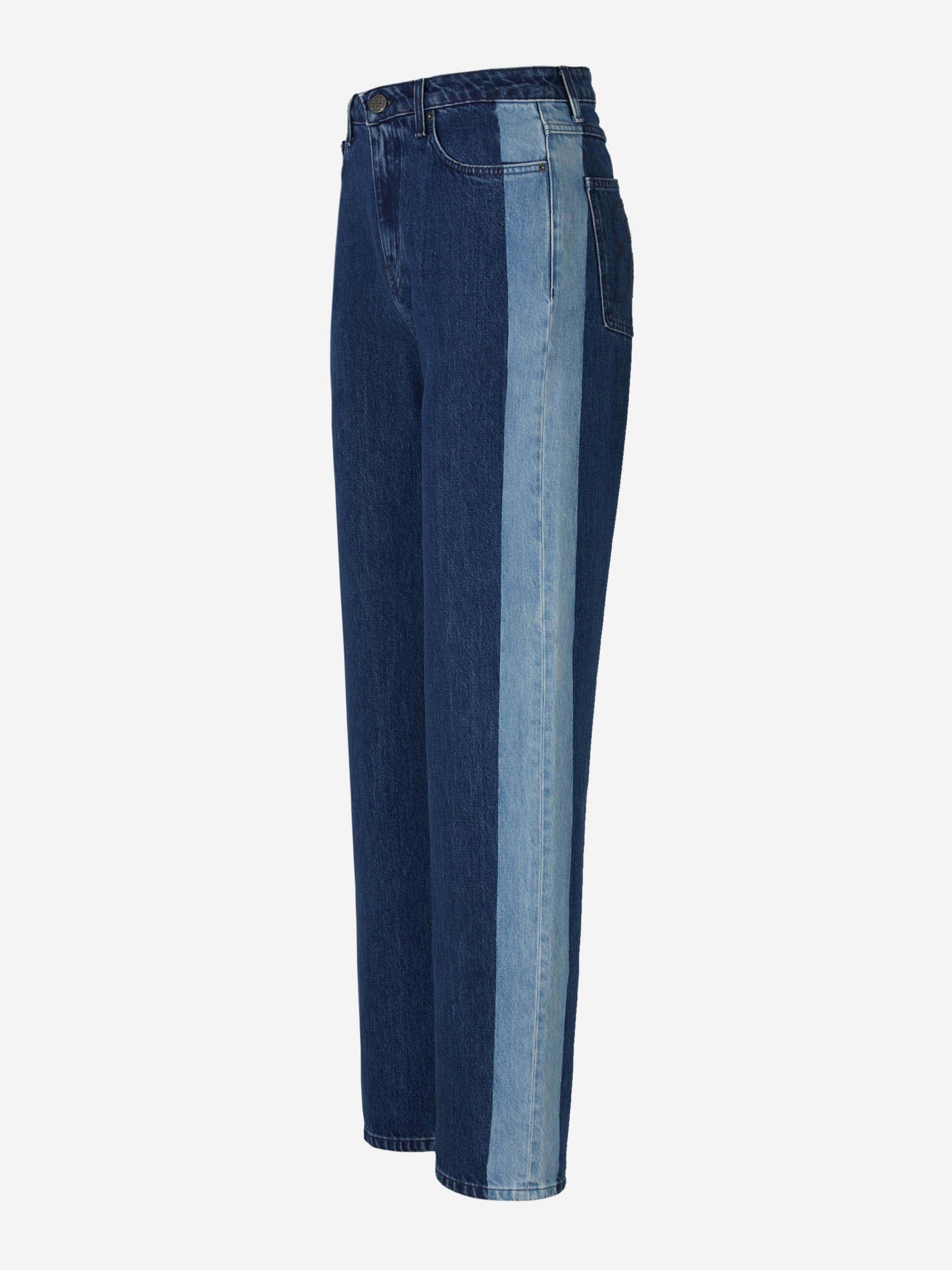 Rotate Jeans Straight Logo color Azul Cobalto sku 763-001376 01 - Foto 2
