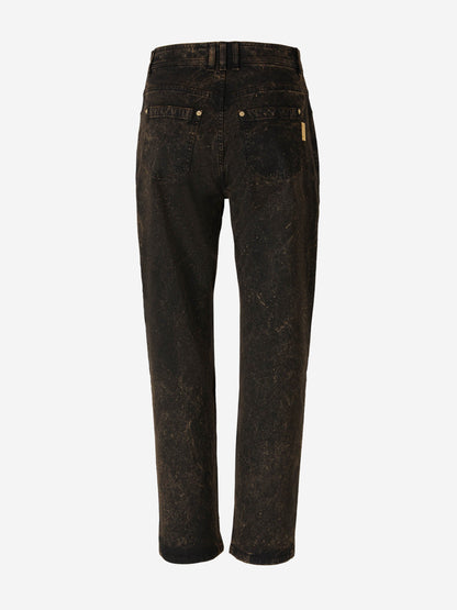 Outlet online Balmain Mujer Jeans Straight Algodón color Negro sku 763-001412 00 - Foto 2