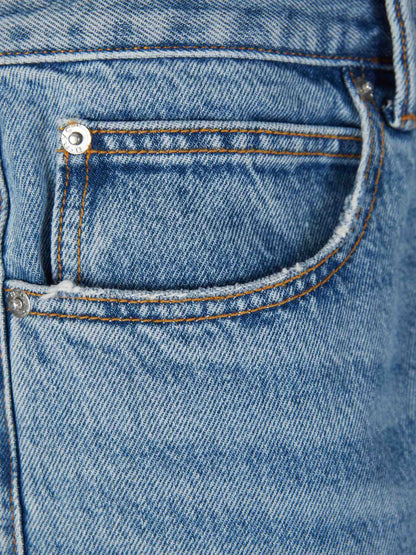 Outlet online Alexander Wang Mujer Jeans Straight Algodón color Azul Denim sku 763-001458 01 - Foto 3
