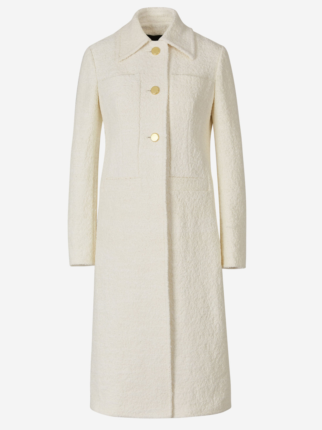 Proenza Schouler Abrigo Tweed Botones color Marfil sku 771-001411 01 - Foto 1