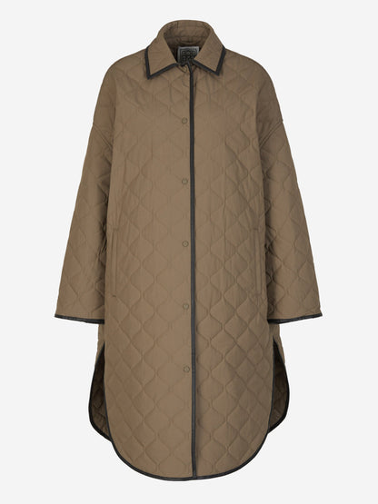 Totême Chaquetón Acolchado Botones color Topo sku 771-001429 01 - Foto 1