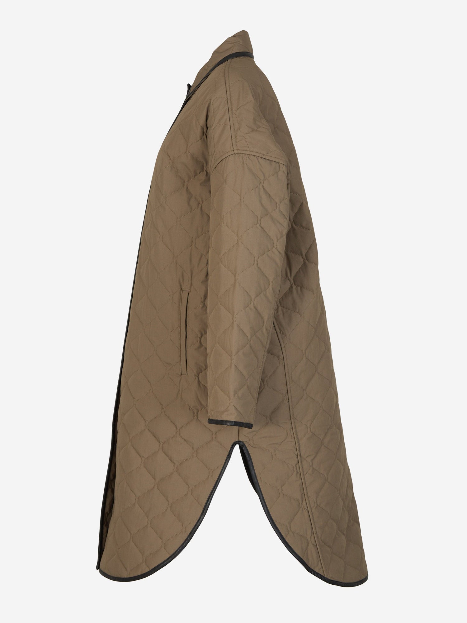 Totême Chaquetón Acolchado Botones color Topo sku 771-001429 01 - Foto 2