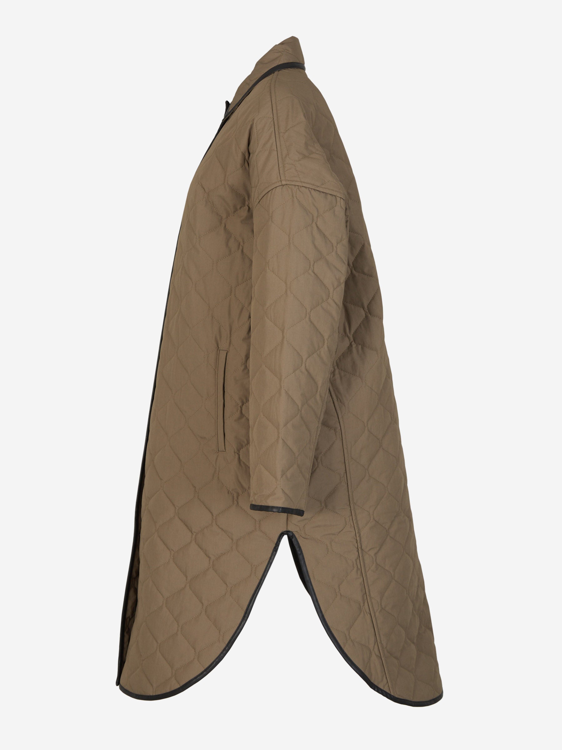 Totême Chaquetón Acolchado Botones color Topo sku 771-001429 01 - Foto 2