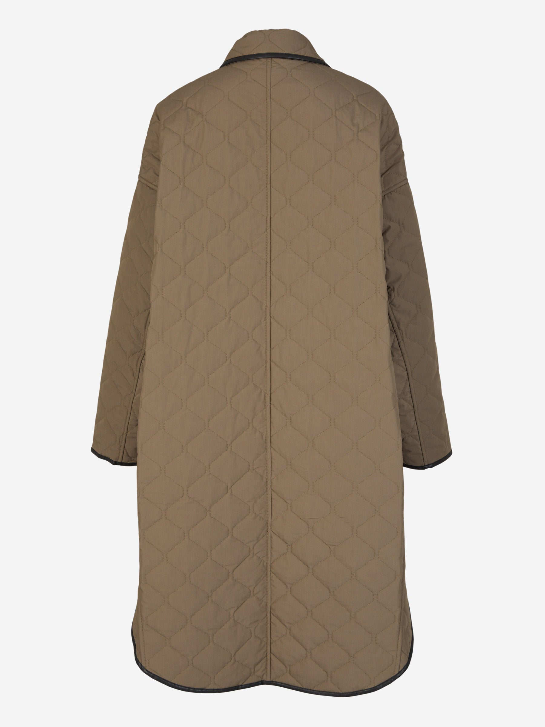 Totême Chaquetón Acolchado Botones color Topo sku 771-001429 01 - Foto 3