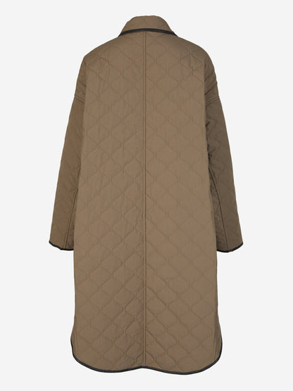 Totême Chaquetón Acolchado Botones color Topo sku 771-001429 01 - Foto 3