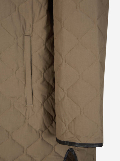 Totême Chaquetón Acolchado Botones color Topo sku 771-001429 01 - Foto 4