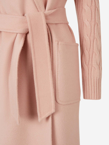 Max Mara Abrigo Cashmere Y Lana color Rosa Empolvado sku 771-001470 01 - Foto 3