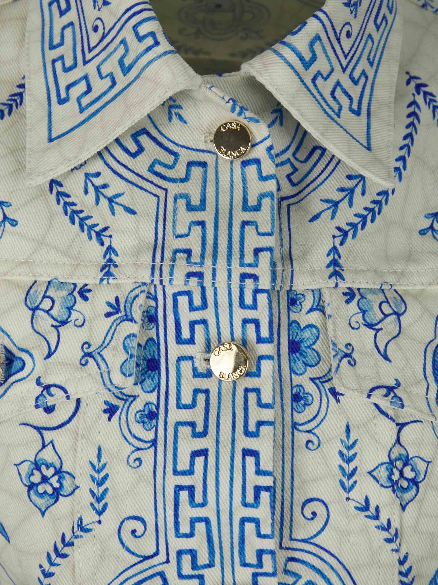 Casablanca Chaqueta Denim Plat A Dessert color Blanco sku 772-001198 01 - Foto 3