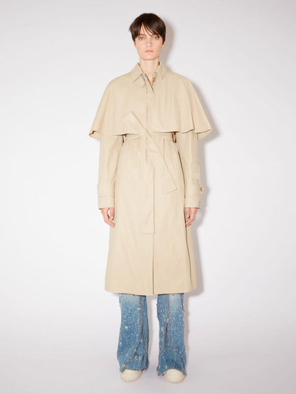 Acne Studios Gabardina Cinturón Capa color Beis sku 773-000187 01 - Foto 5