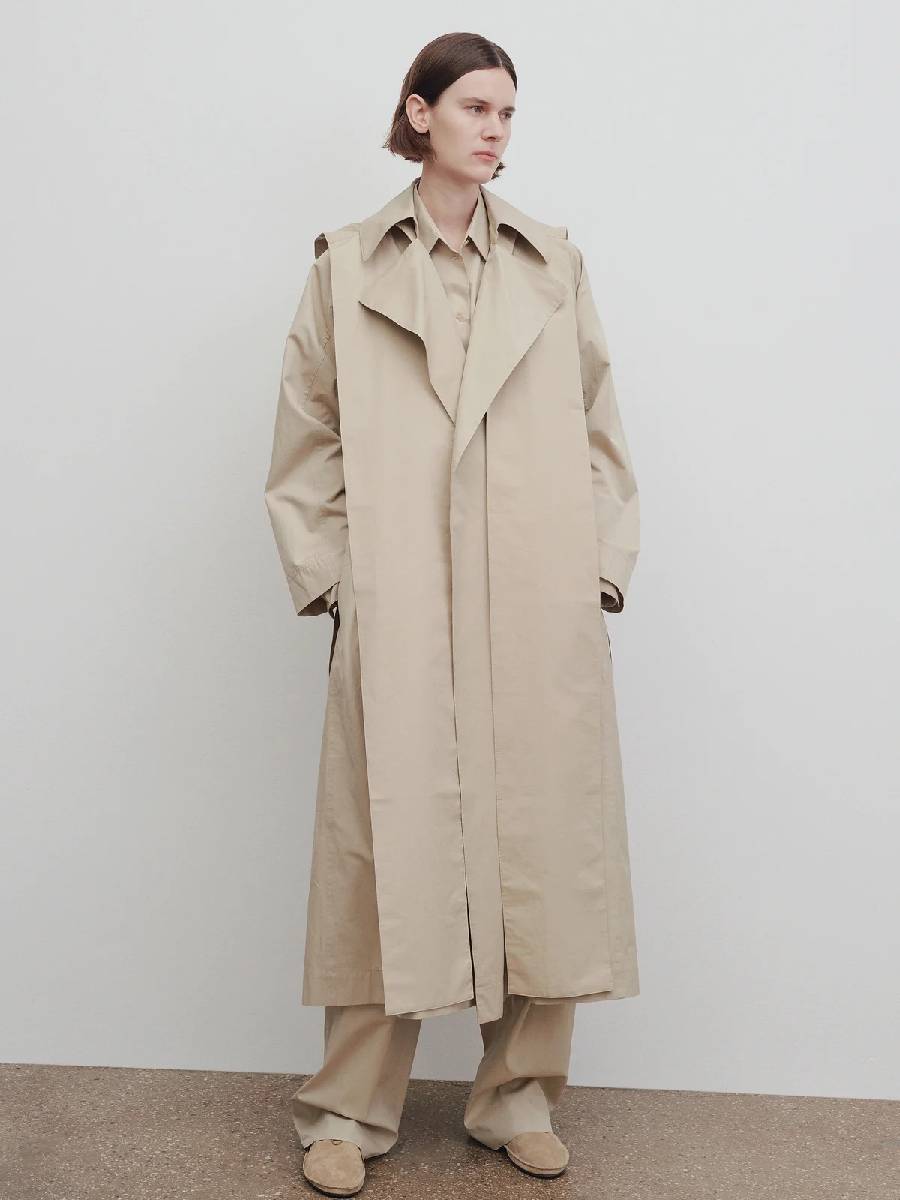 The Row Gabardina Badva Algodón color Beis sku 773-000195 01 - Foto 2