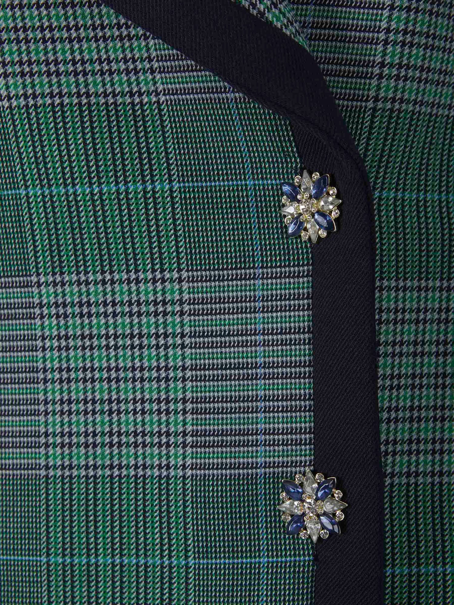 Zimmermann Abrigo Motivo Cuadros color Verde Azulado sku 774-000374 01 - Foto 4