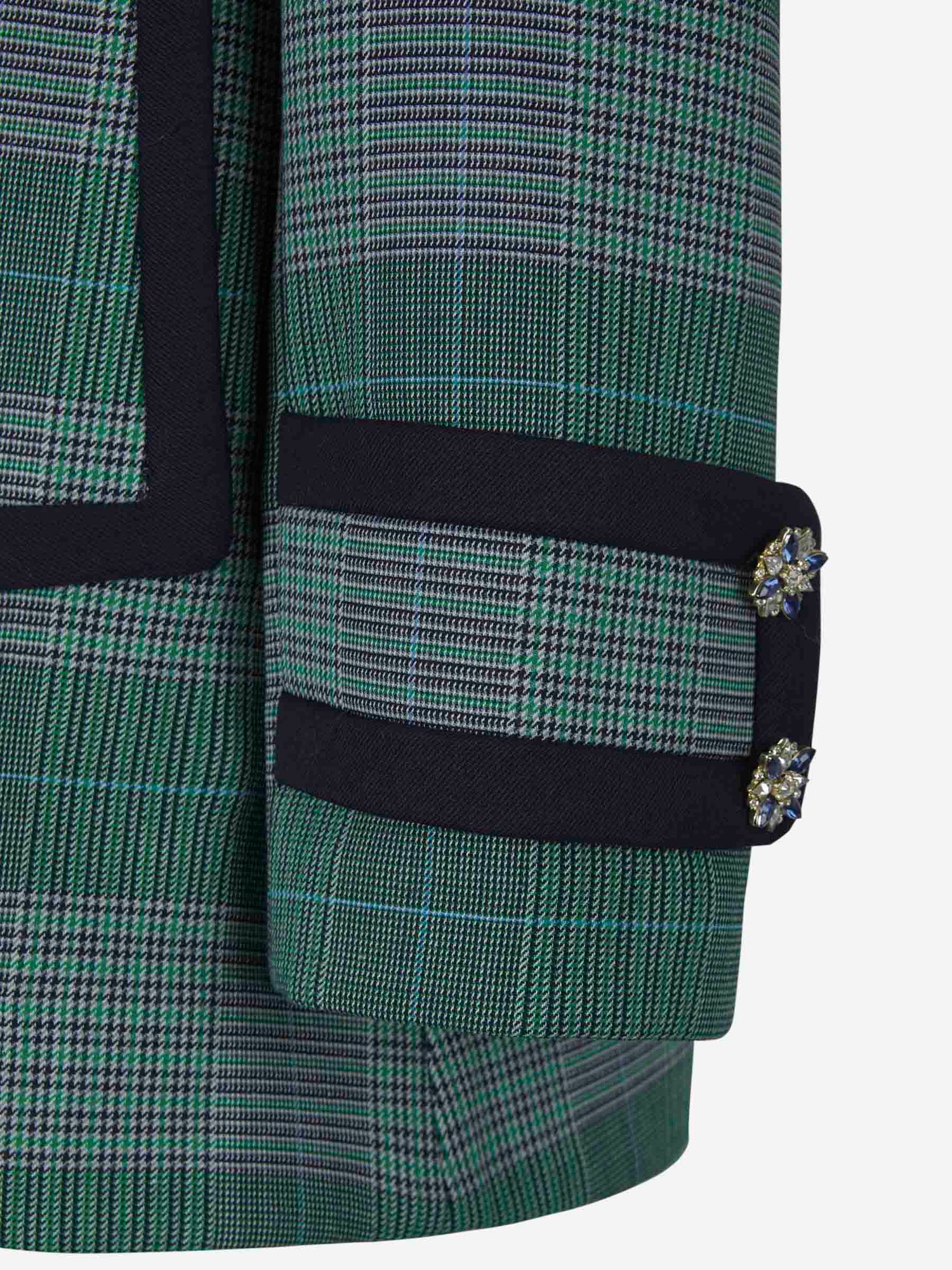 Zimmermann Abrigo Motivo Cuadros color Verde Azulado sku 774-000374 01 - Foto 6