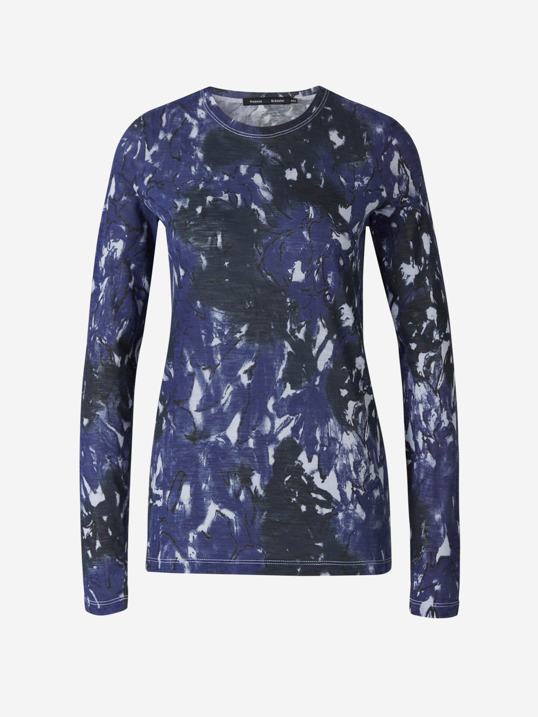 Proenza Schouler Camiseta Estampado Abstracto color Azul Cobalto sku 782-001305 01 - Foto 1