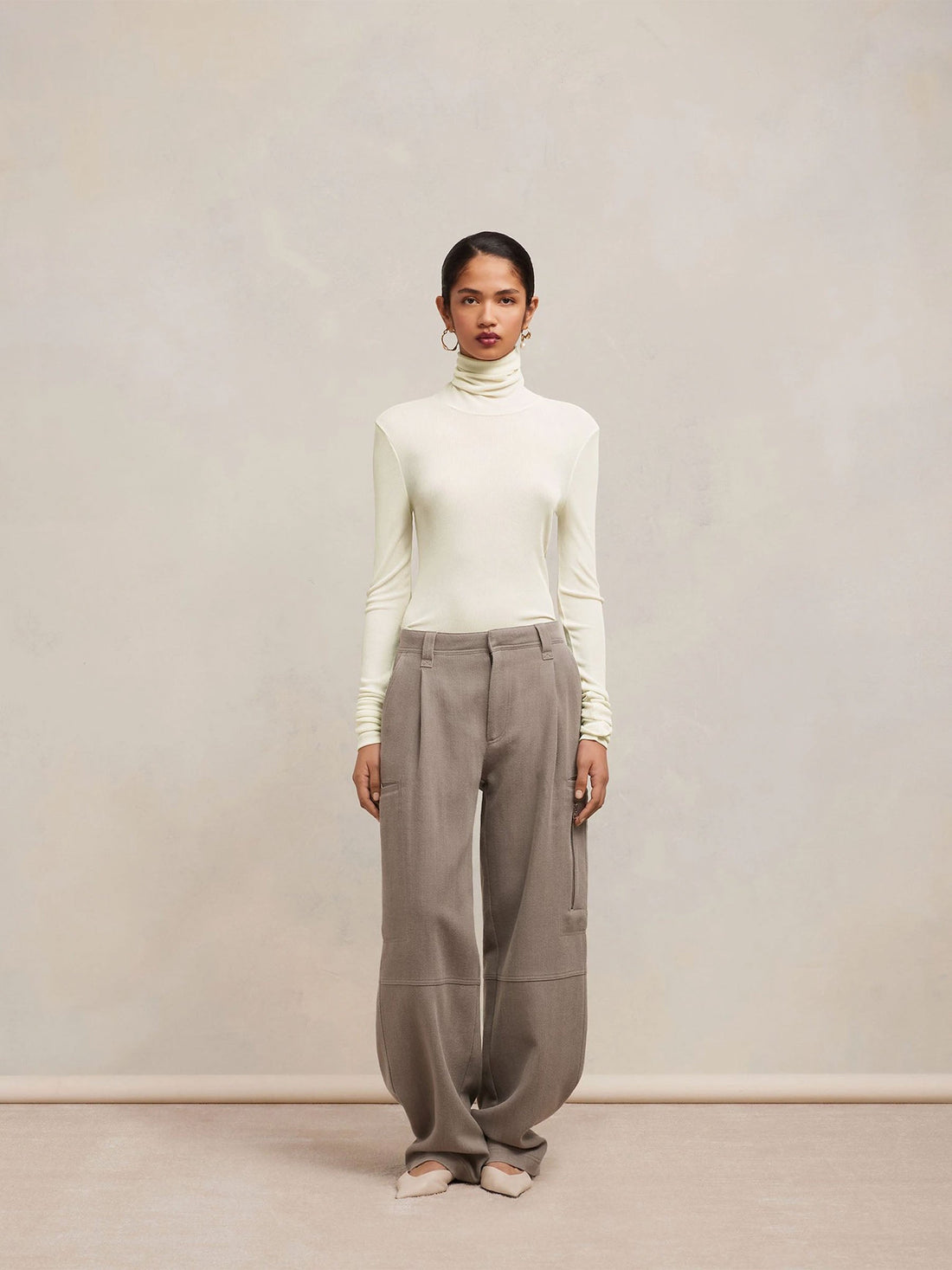 Ami Paris Camiseta Transparencias Viscosa color Marfil sku 782-001472 01 - Foto 2