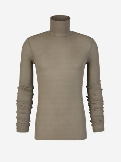 Outlet online Ami Paris Hombre Jersey Acanalado Viscosa color Verde Militar sku 542-002342 01 - Foto 1