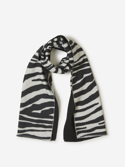 Dries Van Noten Bufanda Motivo Animal Lana color Blanco sku 796-000076 02 - Foto 1