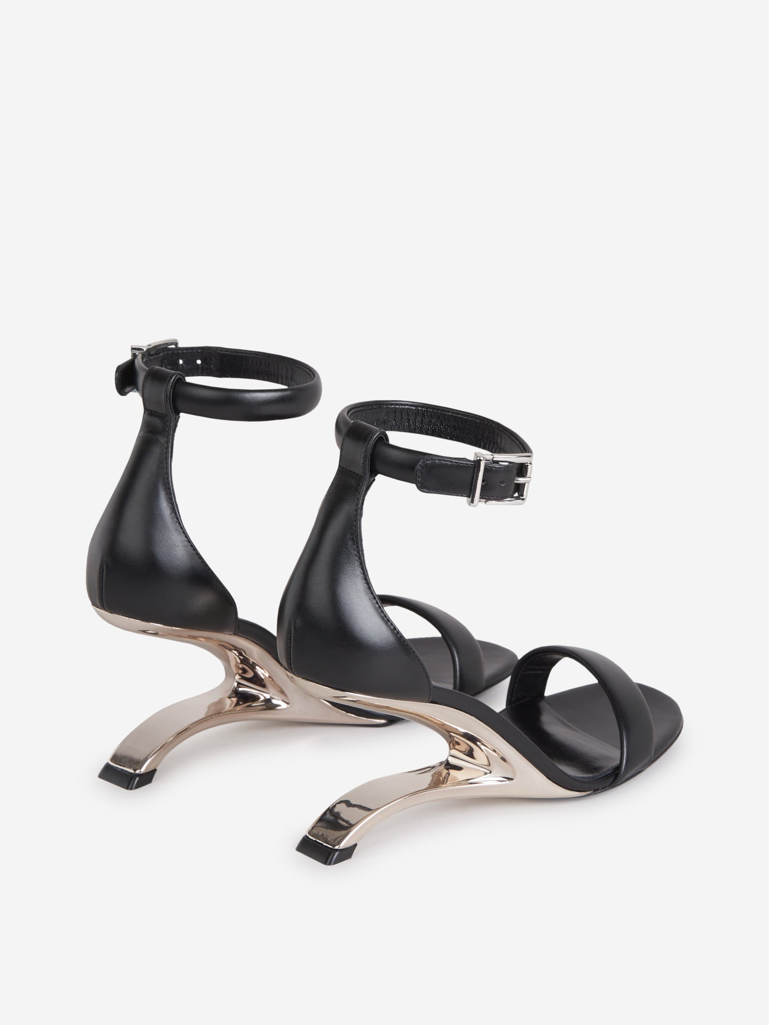 Alexander McQueen Sandalias Arc Piel color Negro sku 800-004650 01 - Foto 3