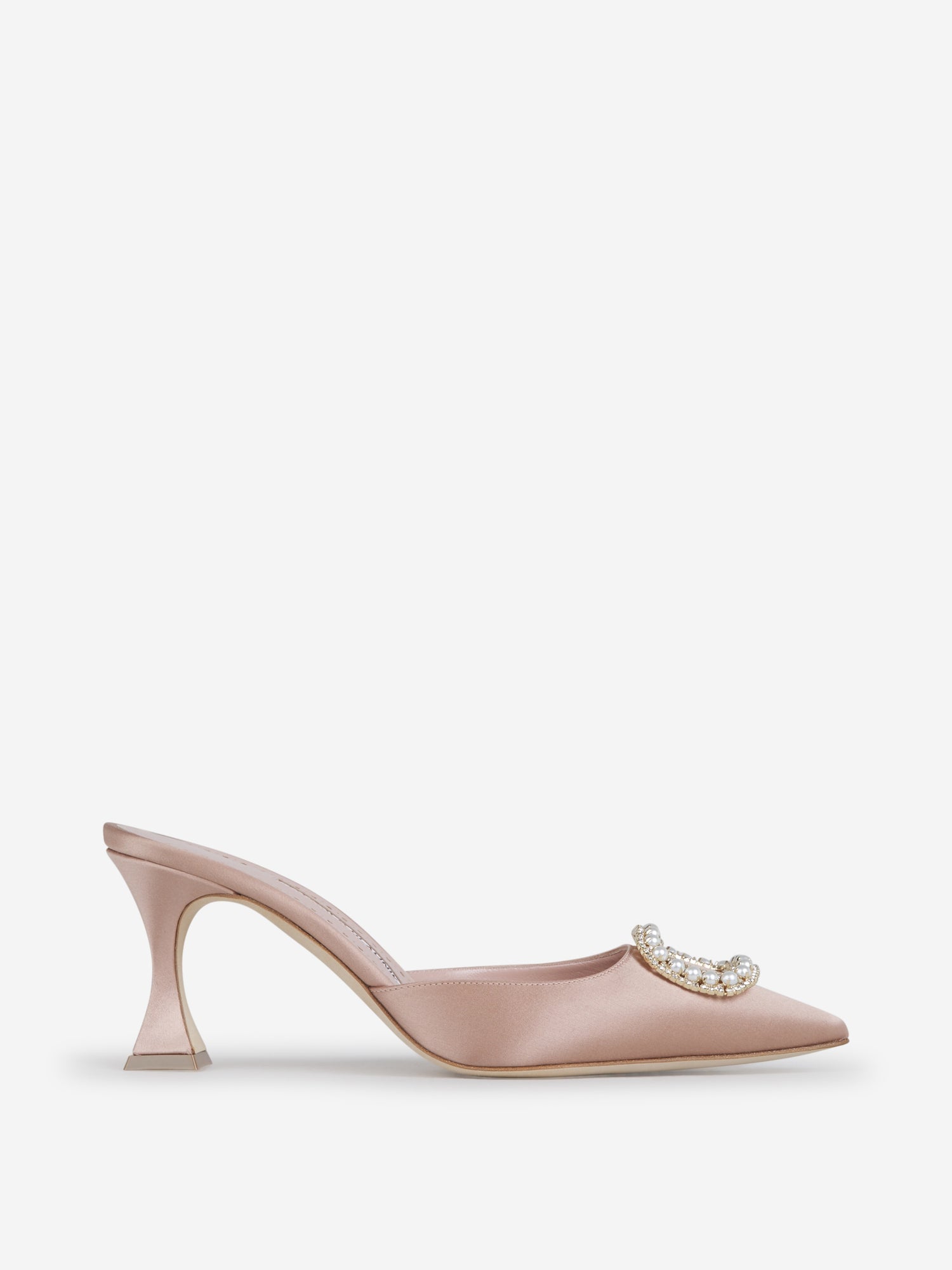 Manolo Blahnik Mules Fabetamu Raso color Rosa Envejecido sku 800-004793 01 - Foto 1