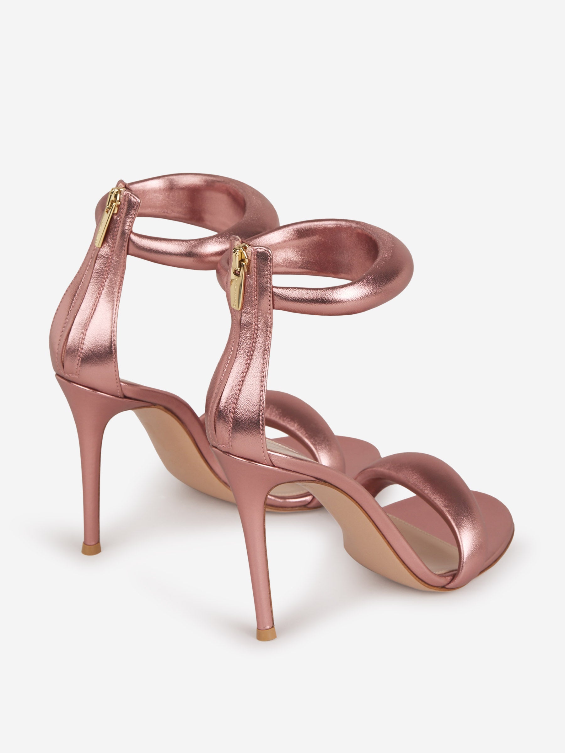 Gianvito Rossi Sandalias Tacón Bijoux color Rosa Empolvado sku 800-004812 00 - Foto 3