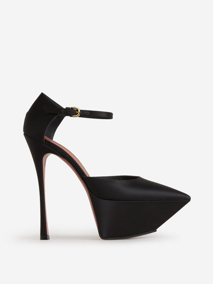 Outlet online Amina Muaddi Mujer Zapato Angelica Plateau color Negro sku 800-004849 01 - Foto 1