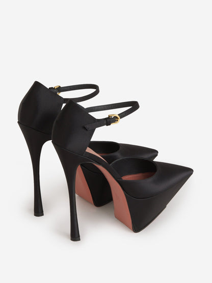 Outlet online Amina Muaddi Mujer Zapato Angelica Plateau color Negro sku 800-004849 01 - Foto 3