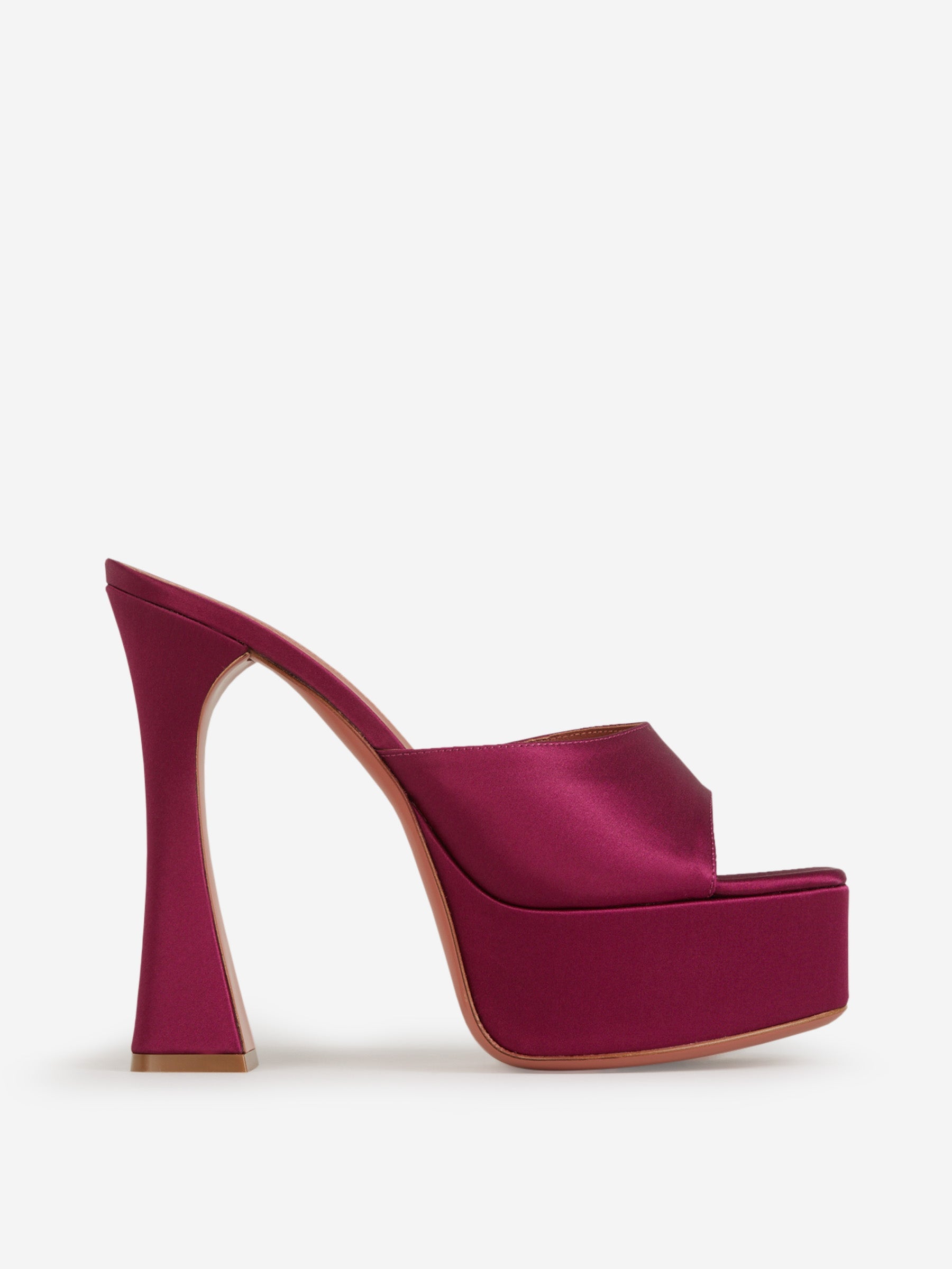 Outlet online Amina Muaddi Mujer Sandalias Dalida Satén color Fucsia sku 800-004856 01 - Foto 1