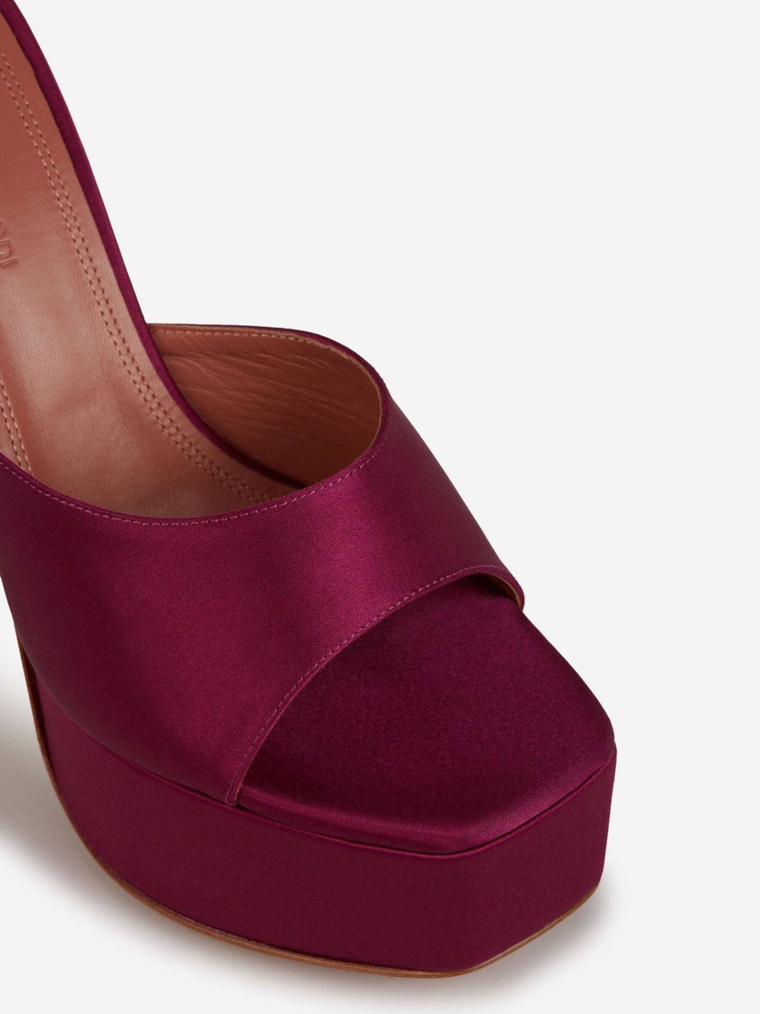 Outlet online Amina Muaddi Mujer Sandalias Dalida Satén color Fucsia sku 800-004856 01 - Foto 4