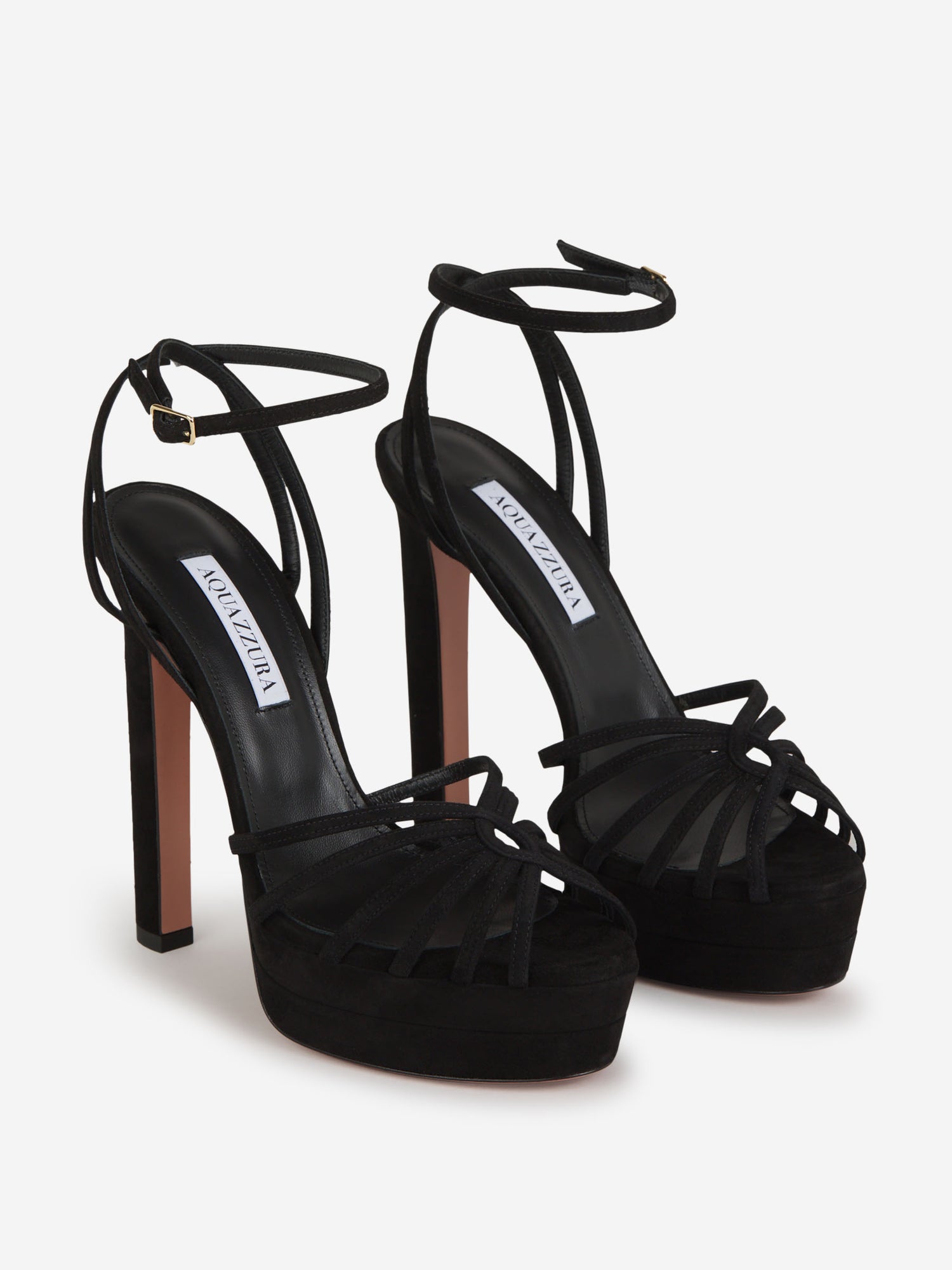 Aquazzura Sandalias Flow Plateau color Negro sku 800-004888 01 - Foto 2