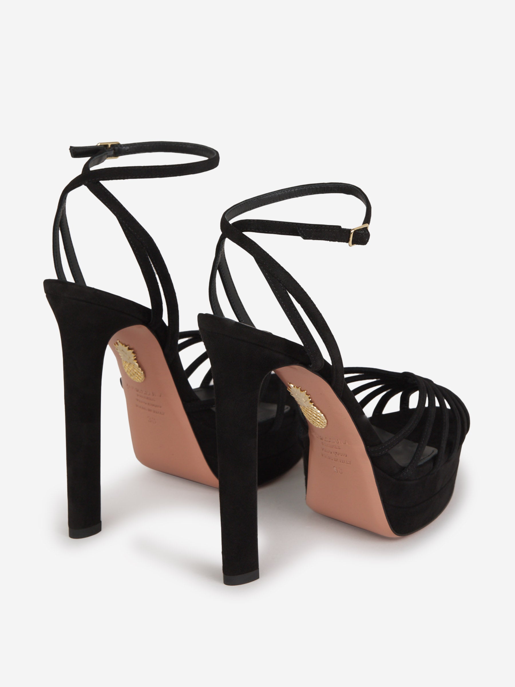 Aquazzura Sandalias Flow Plateau color Negro sku 800-004888 01 - Foto 3