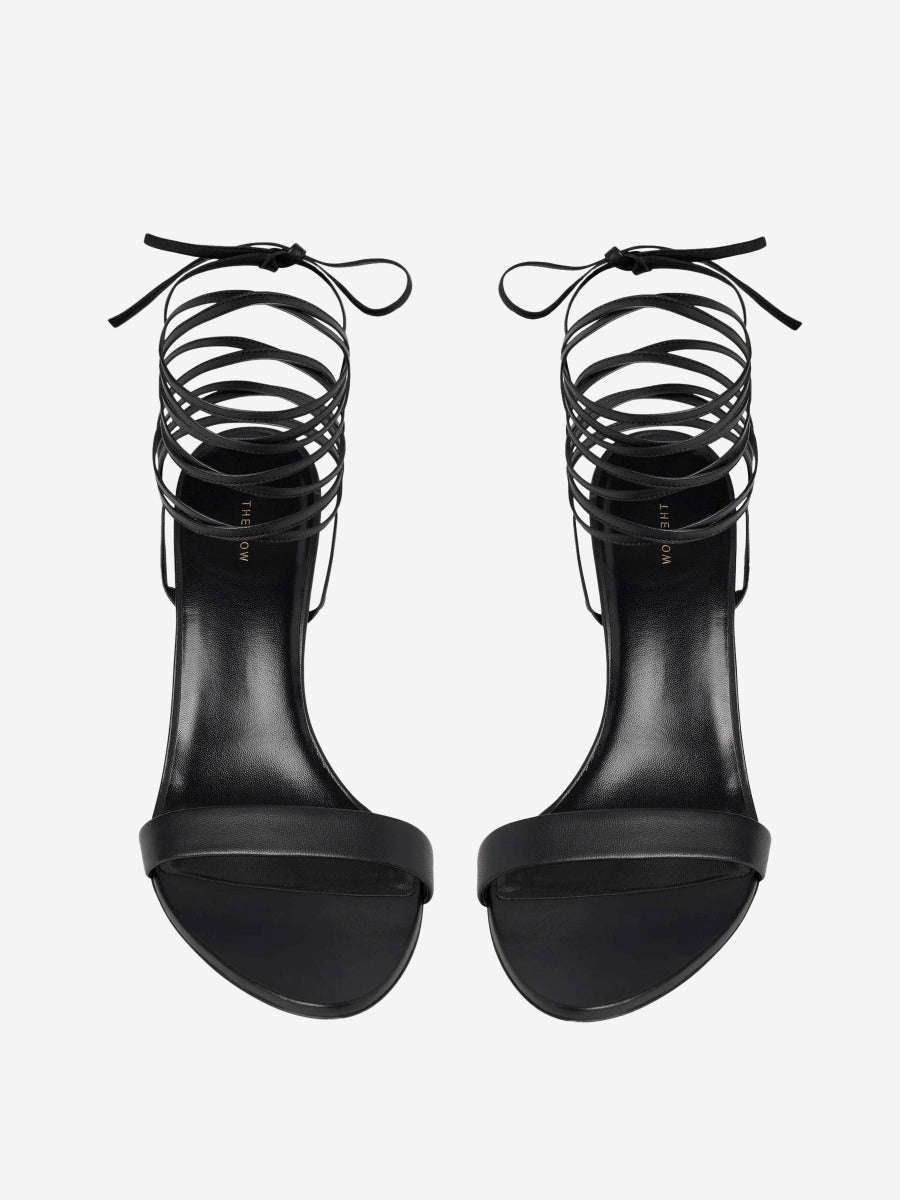Outlet online The Row Mujer Sandalias Tiras Piel color Negro sku 800-004958 01 - Foto 4