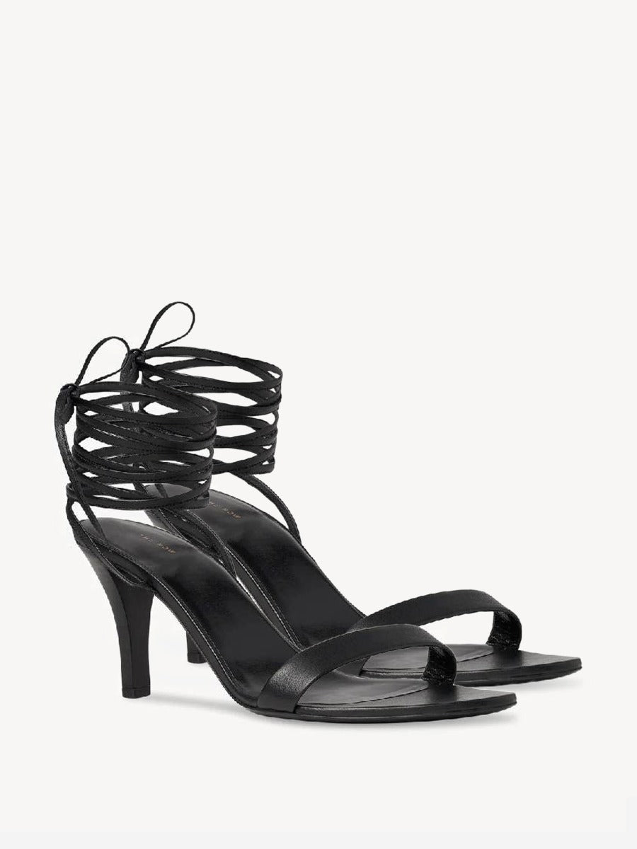 Outlet online The Row Mujer Sandalias Tiras Piel color Negro sku 800-004958 01 - Foto 2