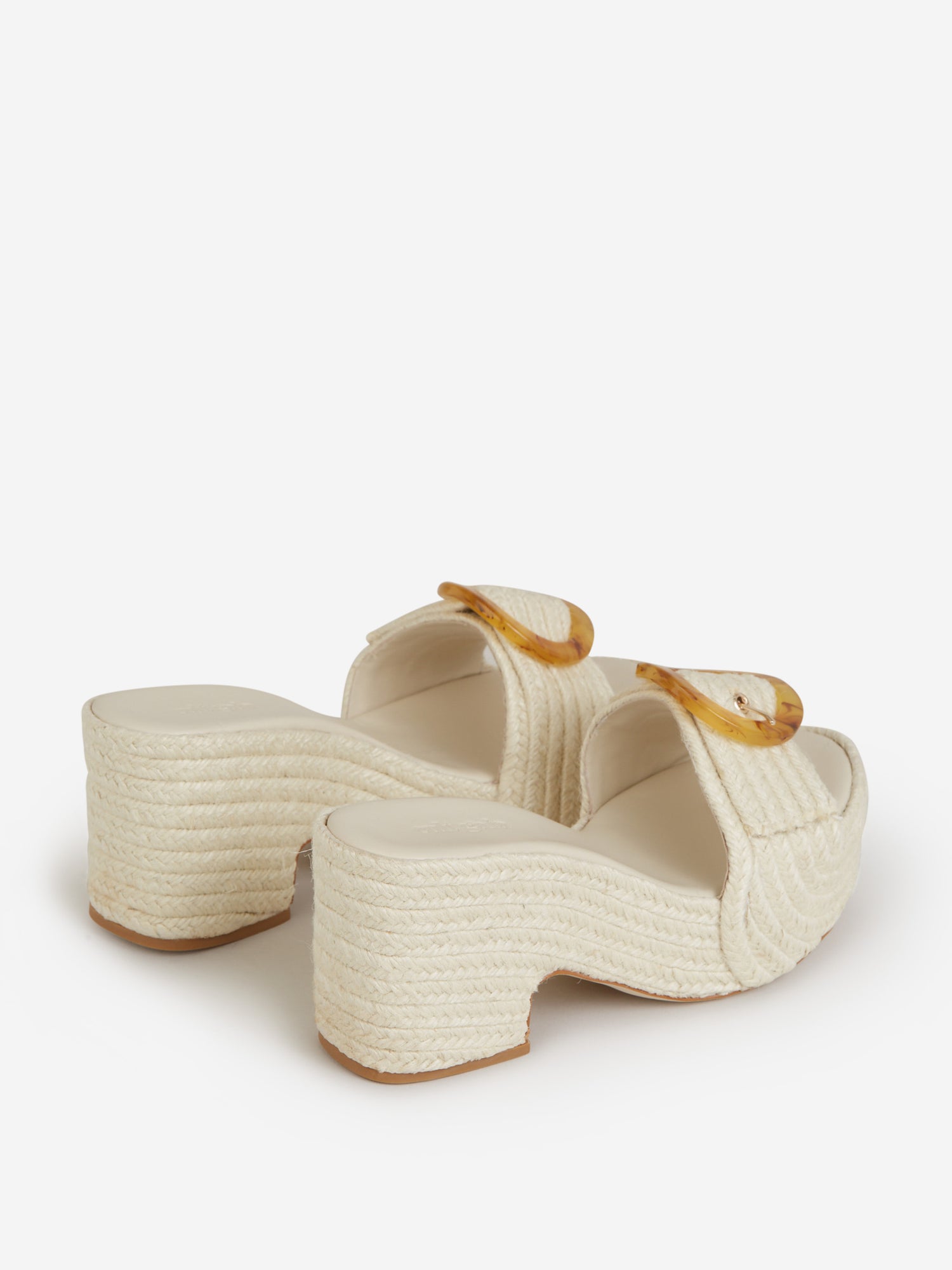 Cult Gaia Sandalias Plataforma Cleia color Marfil sku 800-004994 01 - Foto 3