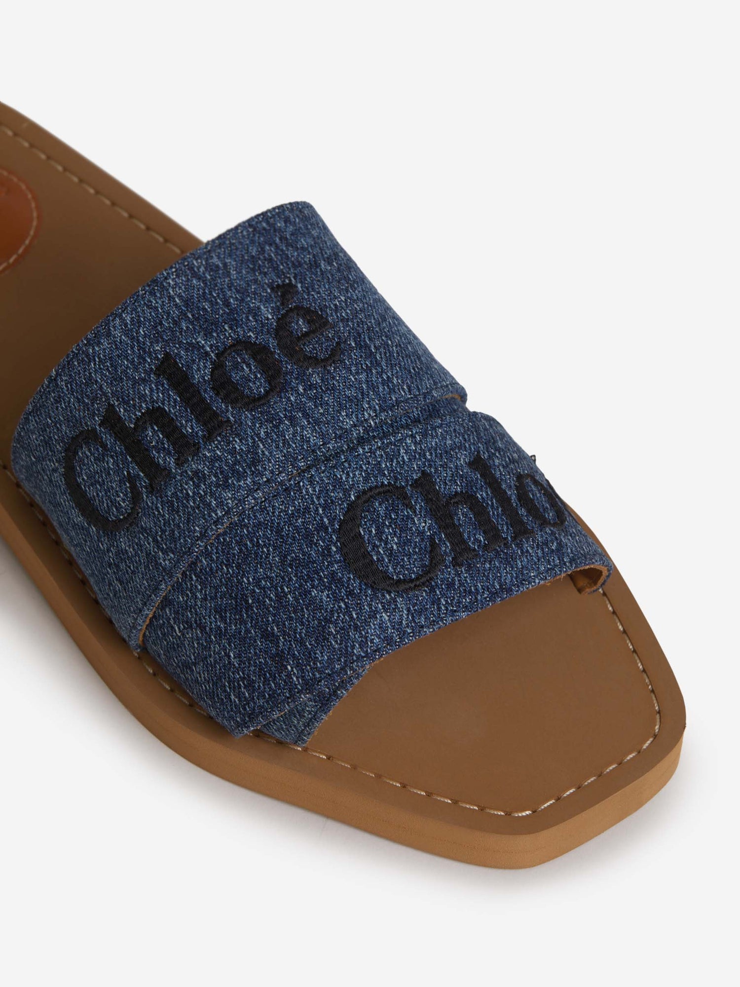 Chloé Sandalias Woody color Azul Denim sku 800-004998 01 - Foto 4