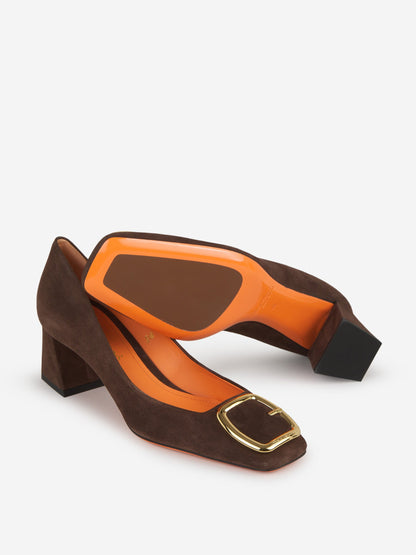 Outlet online Santoni Mujer Sandalias Piel Plataforma color Marron sku 800-005055 01 - Foto 4