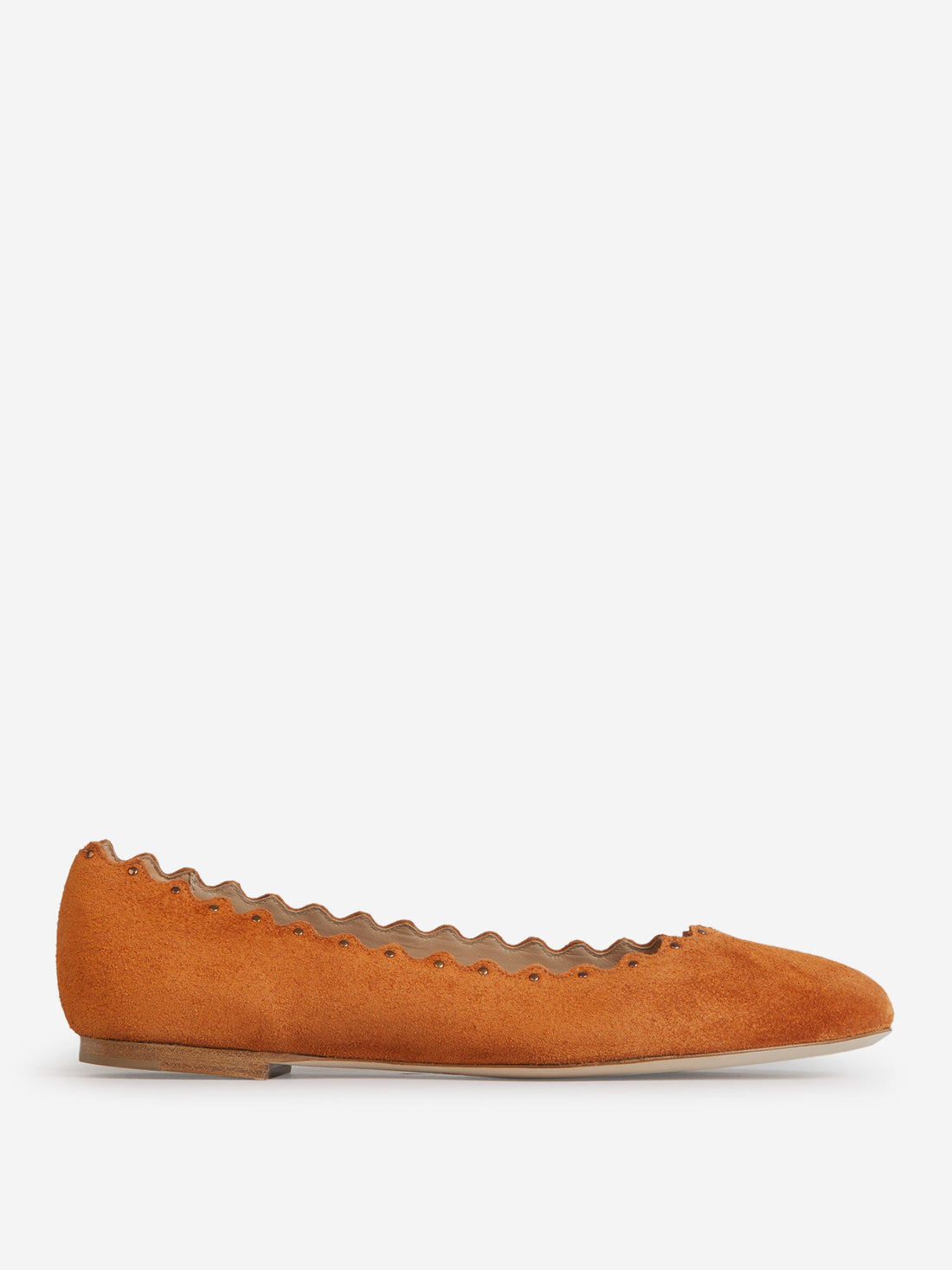 Chloé Bailarinas Lauren Ante color Terracota sku 800-005145 00 - Foto 1