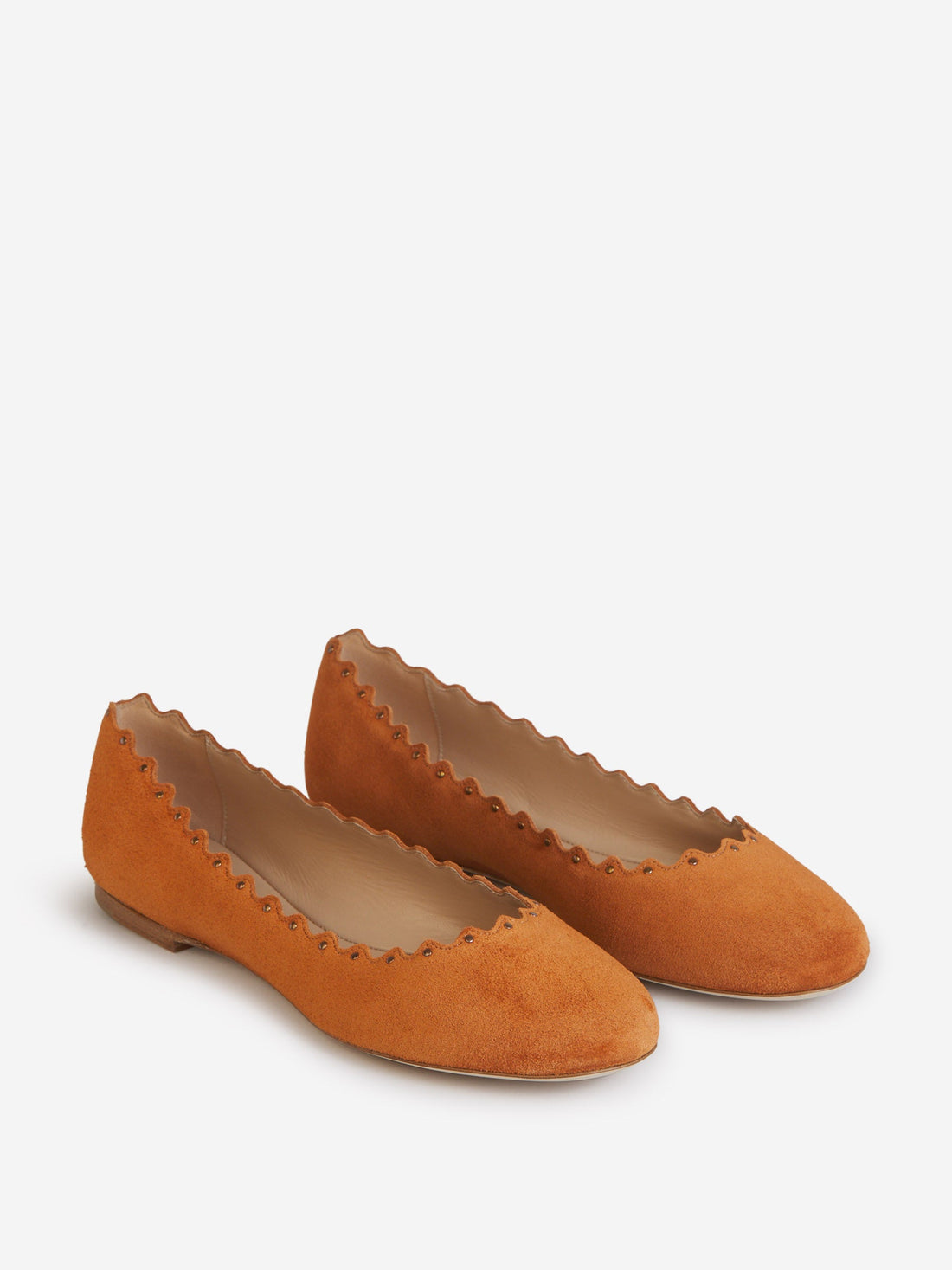 Chloé Bailarinas Lauren Ante color Terracota sku 800-005145 00 - Foto 2