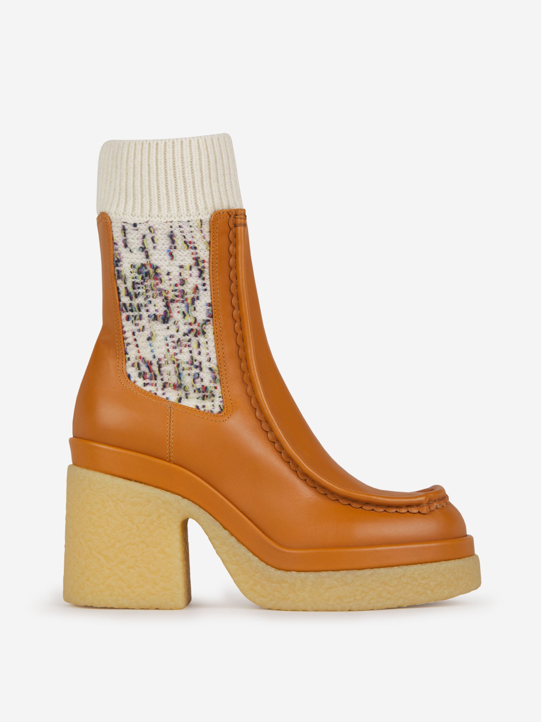 Chloé Botines Calcetín Jamie color Caramelo sku 805-000621 01 - Foto 1