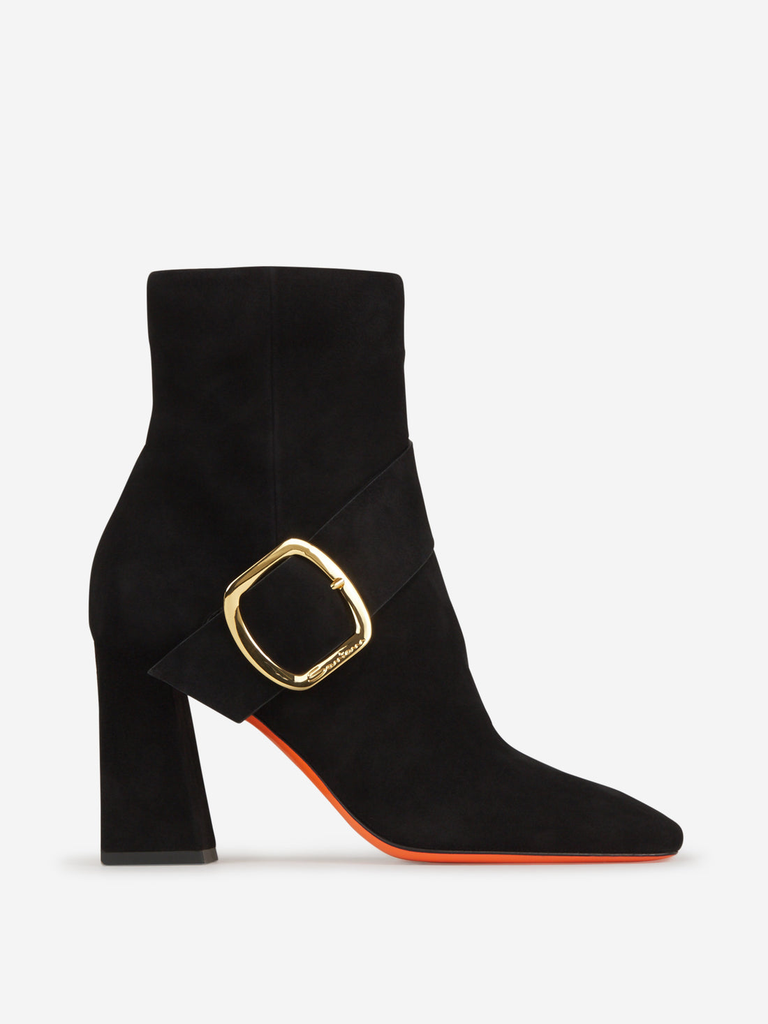 Santoni Botines Hebilla Ante color Negro sku 805-000622 01 - Foto 1