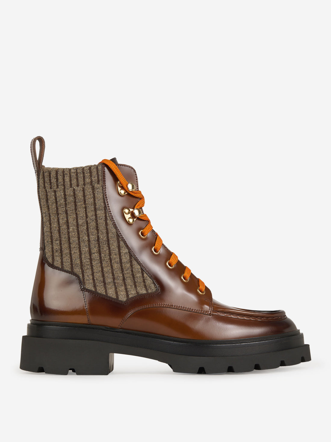 Santoni Botas Cordones Piel color Marrón sku 805-000638 01 - Foto 1