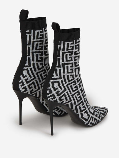Balmain Botines Skye Monograma color Negro sku 805-000661 01 - Foto 1