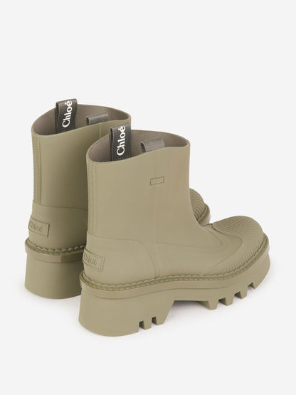Chloé Botas Rain Raina color Verde Militar sku 805-000685 01 - Foto 3